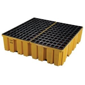 Supplier of Eagle 1640 4 Drum Spill Containment Pallet with Drain in UAE