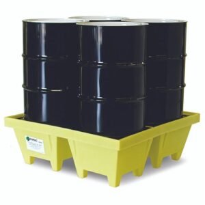Supplier of Enpac 5001-YE 4 Drum Poly Spill Pallet XL with Drain in UAE