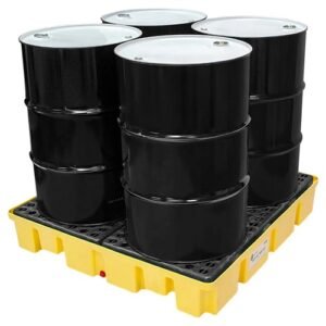 Supplier of Enpac 5400-YE 4 Drum Slim-Line Poly Spill Pallet in UAE