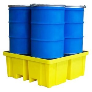 Supplier of Romold BP4XL 4 Drum Spill Pallet with Extra Capacity in UAE